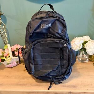 NRA Mini Tactical Backpack Black MOLLE EDC Compact Utility Travel Bag NWOT